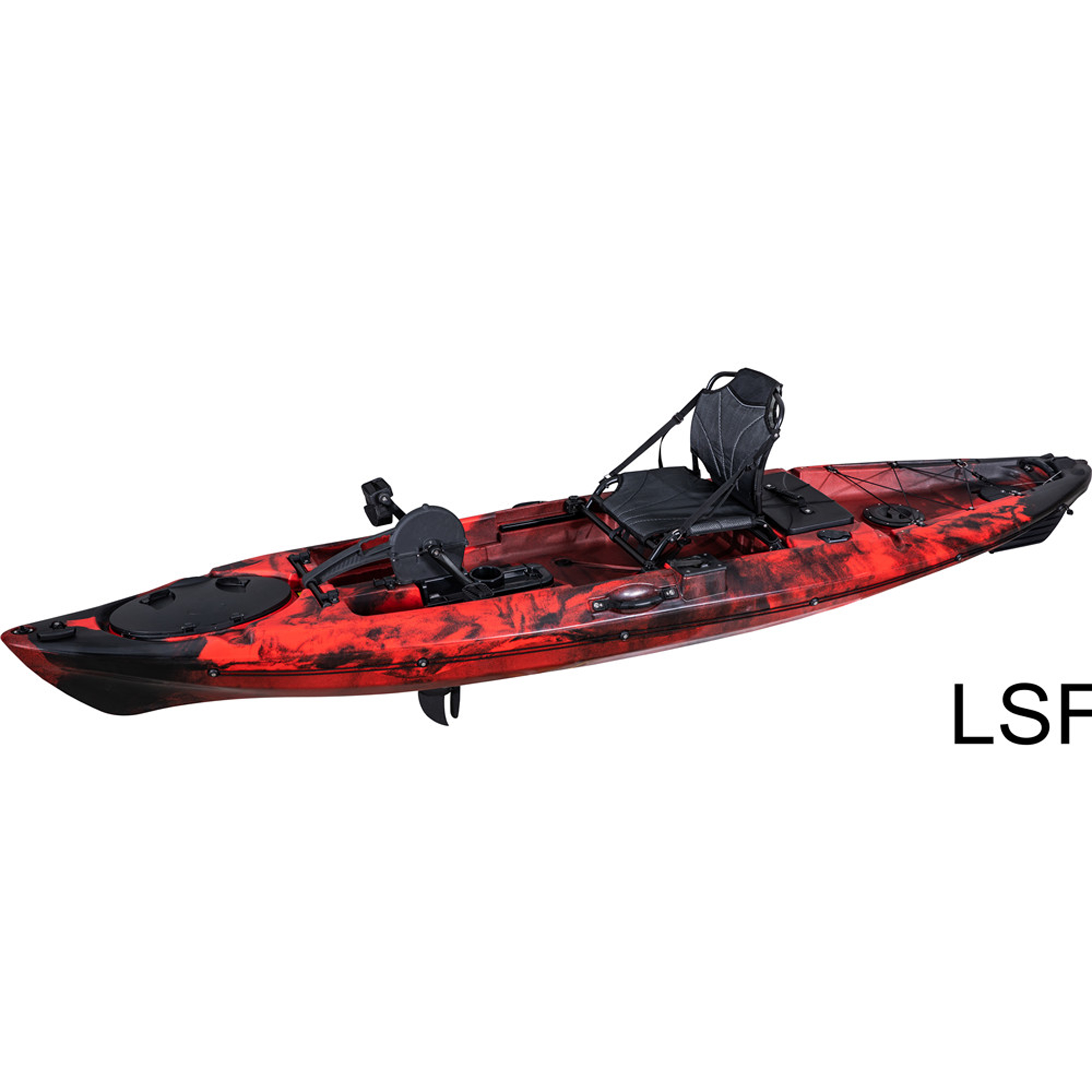 LSF Newly developed 12ft hybrid sea pedal drive fishing kayak