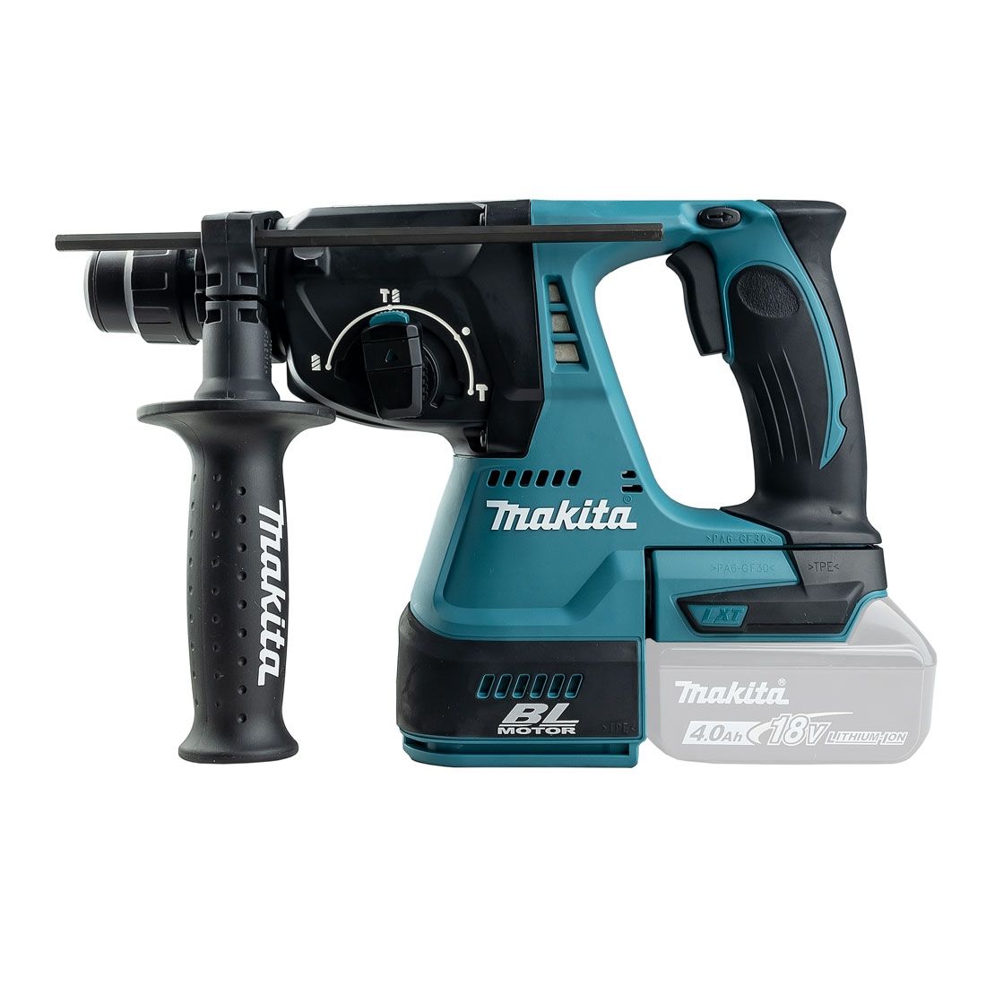 MAKITA DHR242RMJ 18V LXT 24MM SDS+ PLUS BRUSHLESS ROTARY HAMMER DRILL INC 2X 4.0AH BATTS
