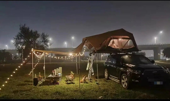 Portable roof tent, outdoor garden camping equipment