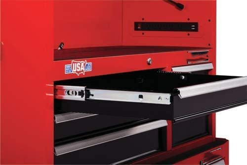 CRAFTSMAN tool cabinet with tool box, 26 inches, 9 drawers, combination with drawer liner roll and sleeve organizer