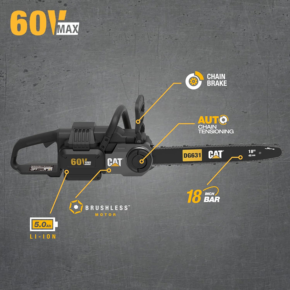 Caterpillar DG631 60V Brushless Chainsaw