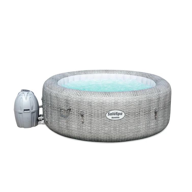 Coleman 4 - Person 114 - Jet Round Inflatable Hot Tub in Gray
