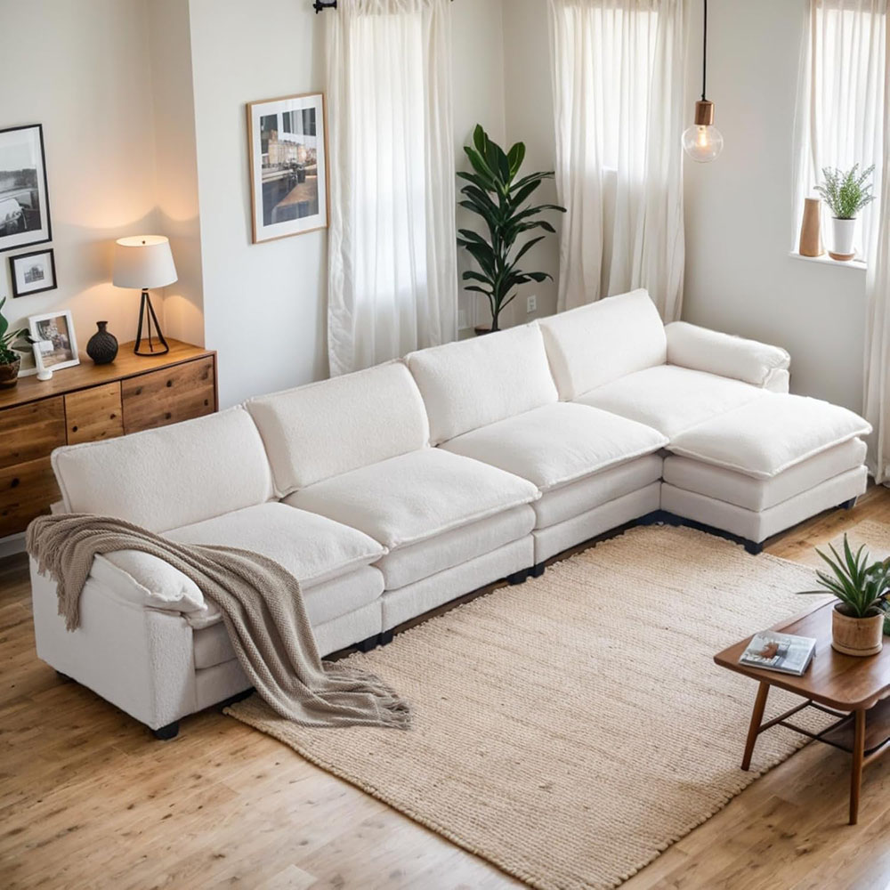 Karl home Sectional Sofa Modular Deep Seat Sofa Couch