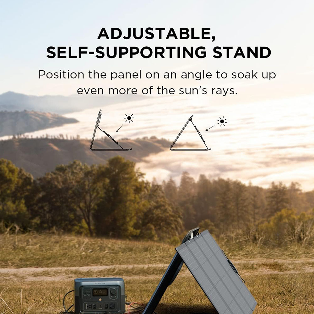 EF ECOFLOW RIVER 2 Max Solar Generator 512Wh Long Life LiFePO4 Portable Power Station and 160W Solar Panel