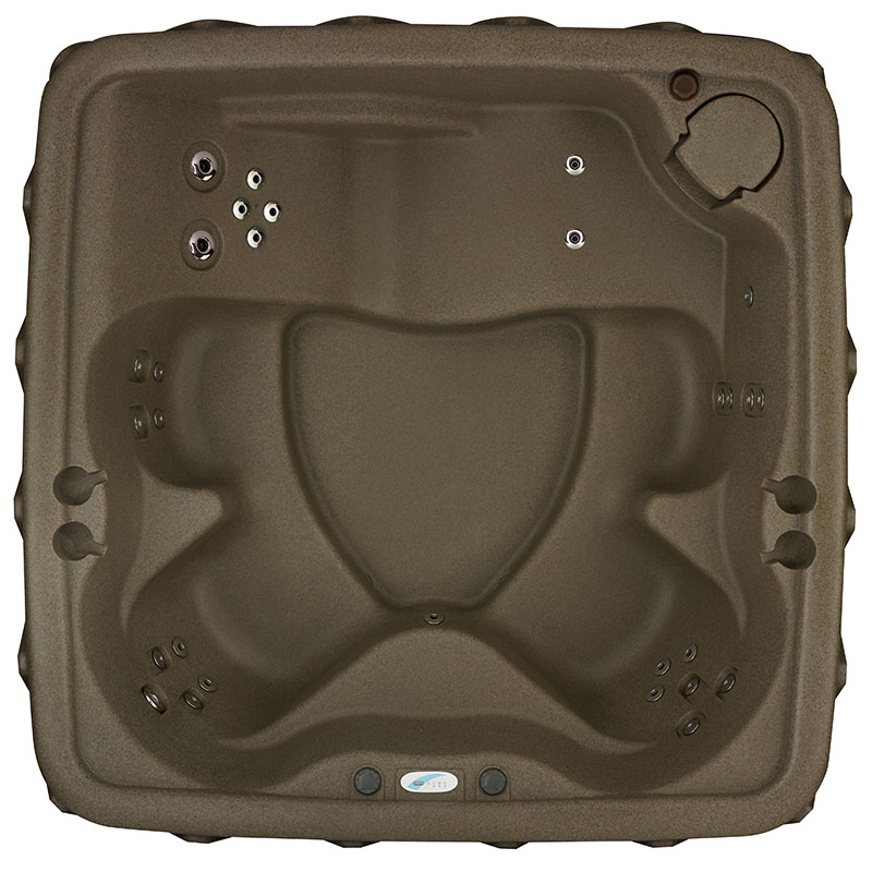 Elite 500 5-Person Lounger Plug and Play with 29 Stainless Jets, Ozone, and LED Waterfall by AquaRest Spas