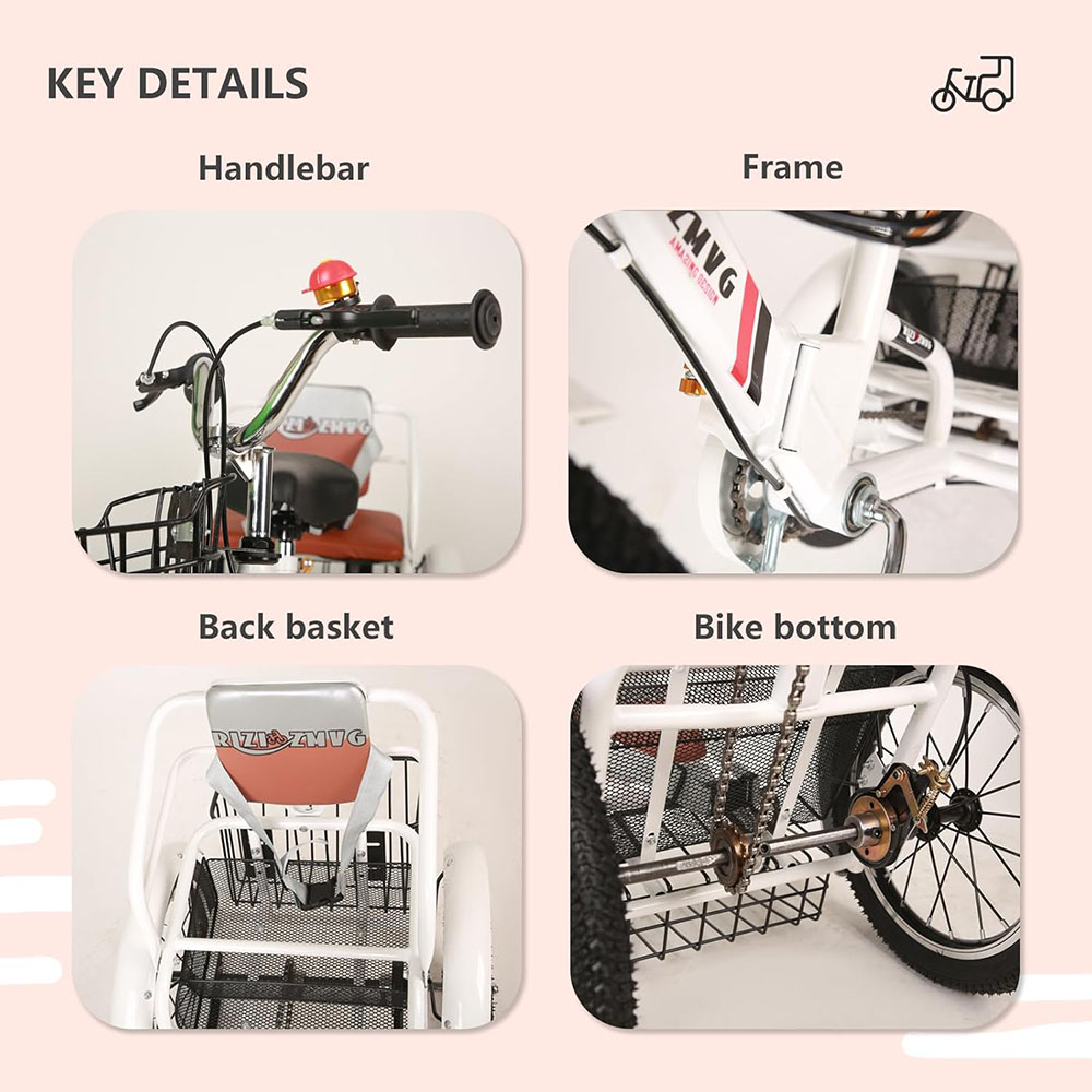 16 inch Trike Kids Tricycle Kids Trike for Ages 3+ Beginner Riders