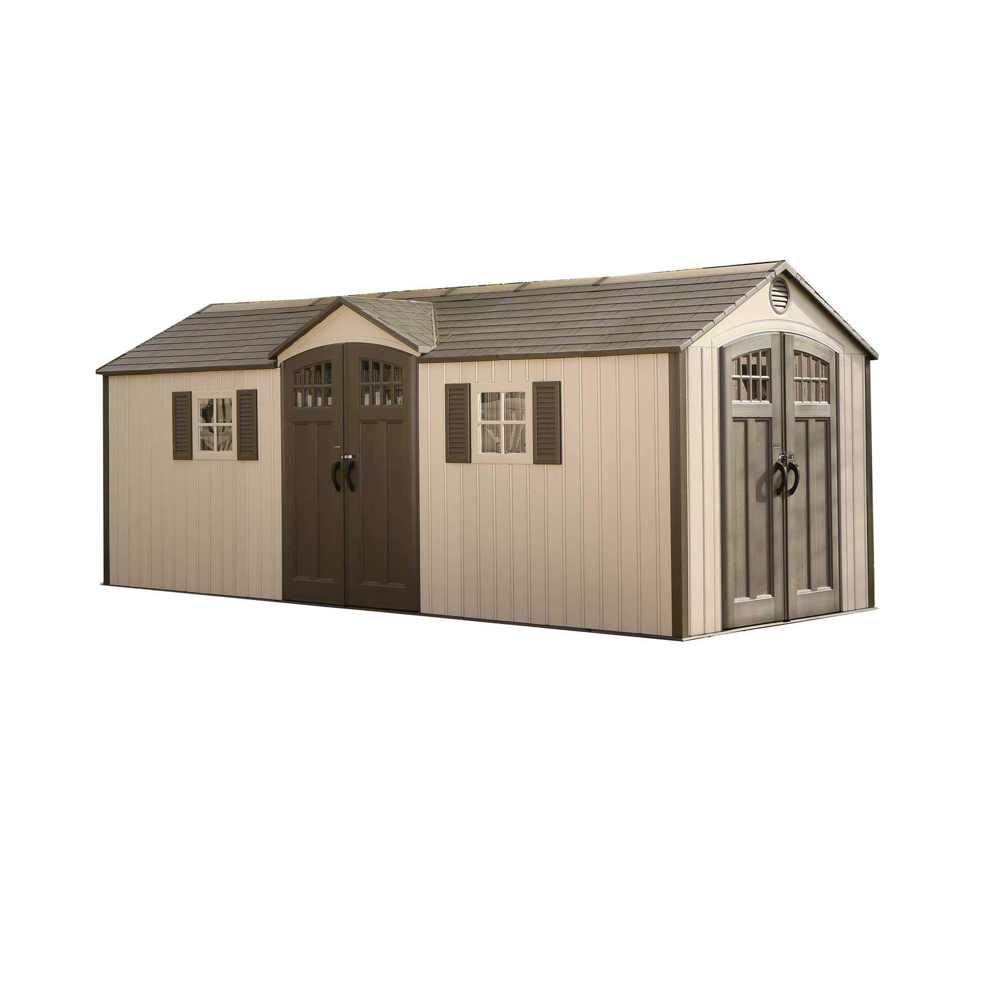 【Storage Shed】【BS】20 ft. W x 8 ft. D Plastic Storage Shed