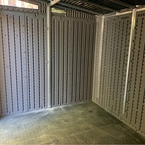 【Storage Shed】Modernist 10X7 ft Barn Door Storage Shed