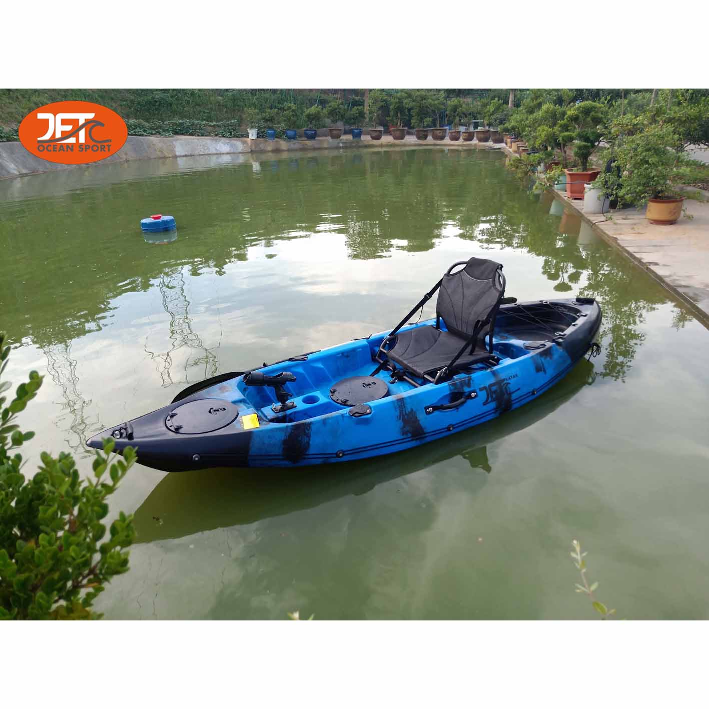 JET TOUR 9'(1) 2.78M SINGLE SIT ON TOP FISHING KAYAK WITH ALUMINIUM SEAT