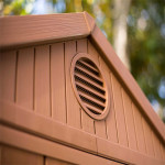 KETER DARWIN 4x6 SHED GARDEN STORAGE BROWN