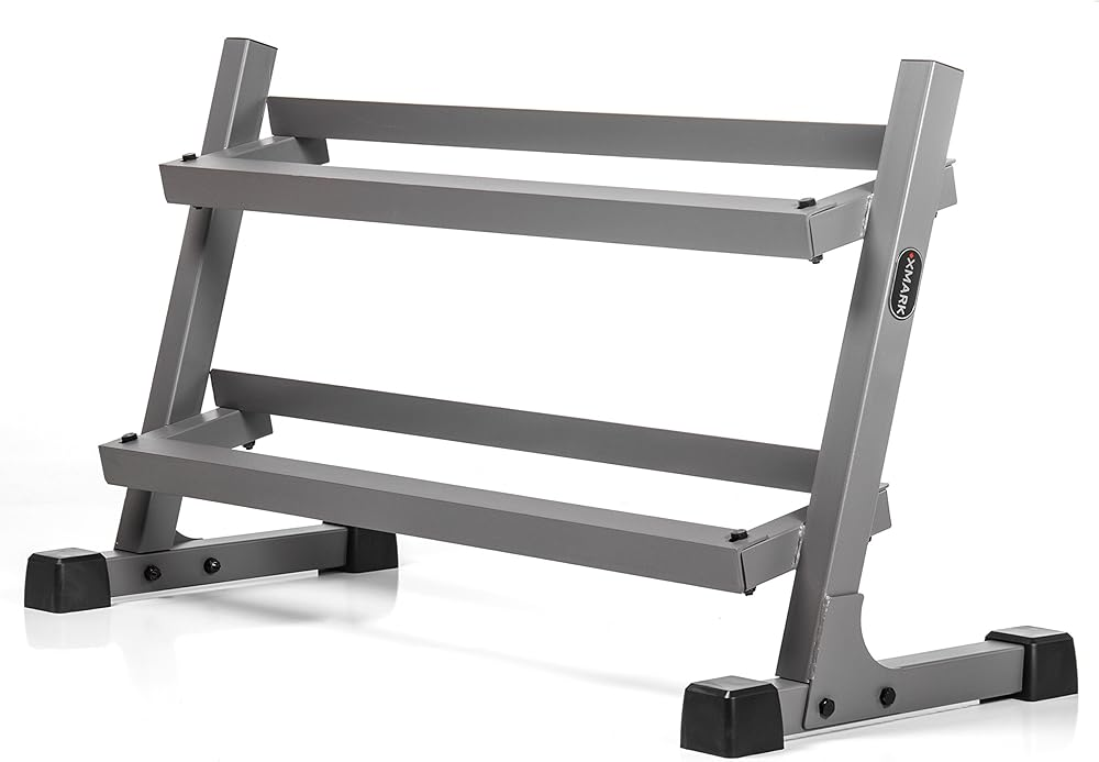 XMark Rubber Coated Hex Dumbbell Weights, 350 lb Dumbbell Set or 380 lb Weight Set with